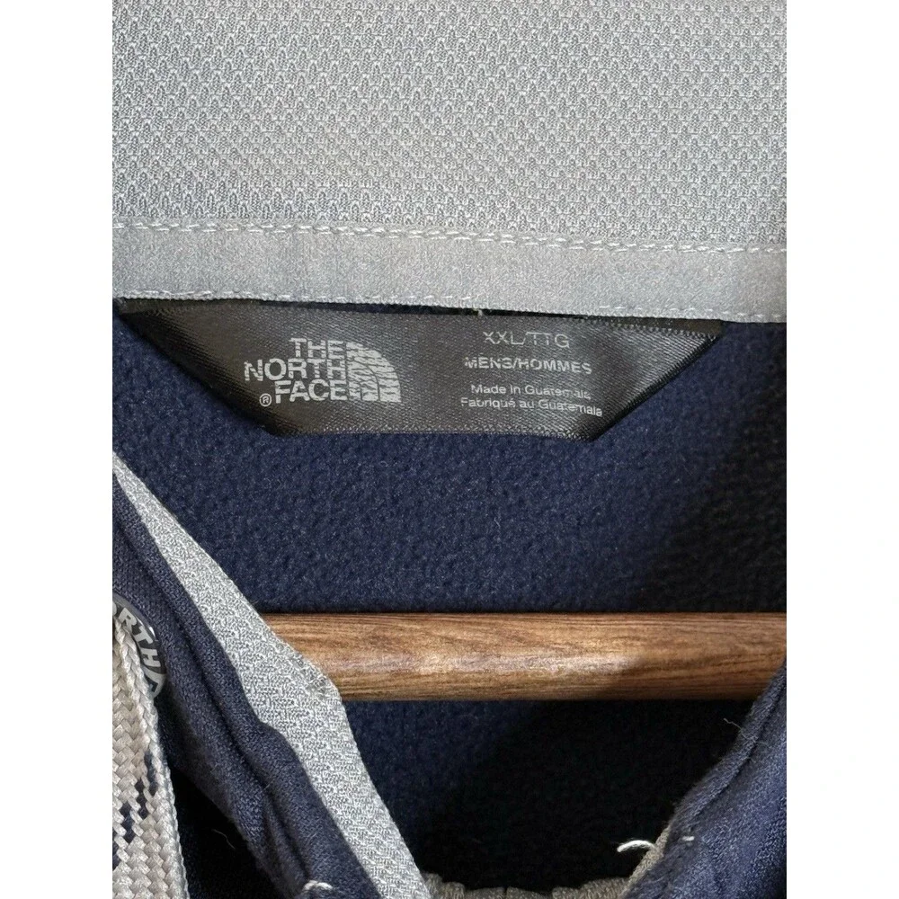 THE NORTH FACE Hoodie Men's Size XXL Navy Blue Full Zip Sweatshirt Lightweight